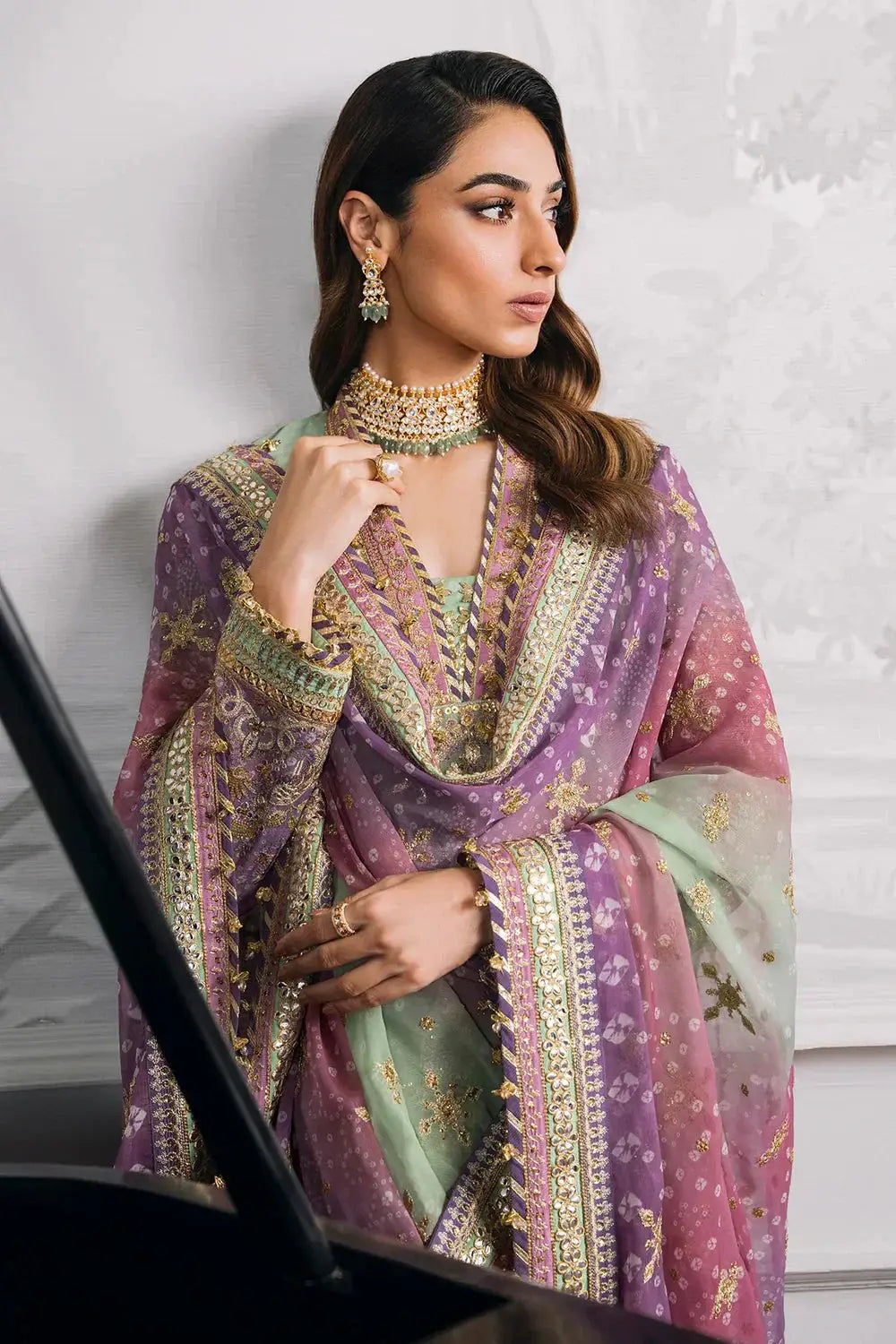 Baroque | Chantelle Embroidered Collection | CH12-08 - Pakistani Designer Dress - by Baroque | Type: Bridal - 100% Original at Saira Sultan