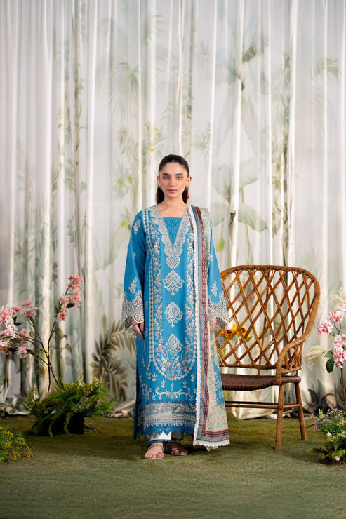 Aabyaan | Shezlin Chikankari Ramadan Edit 25 | ALARA (AR-03) XS Teal Lawn