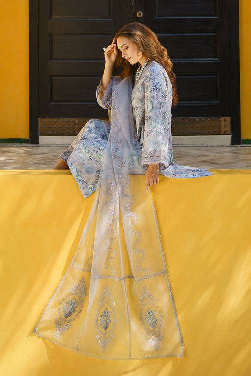 Baroque | Luxury Pret 24 | LAWN UF-580 - Pakistani Designer Dress - by Baroque | Type: Luxury - 100% Original at Saira Sultan