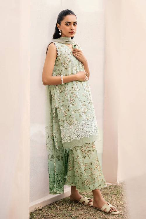 Baroque | Luxury Pret 24 | LAWN UF-609 - Pakistani Designer Dress - by Baroque | Type: Luxury - 100% Original at Saira Sultan