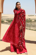 Cross Stitch | Eid Lawn 24 | VERMILLION SCARLET - Pakistani Designer Dress - by Cross Stitch | Type: Luxury - 100% Original at Saira Sultan