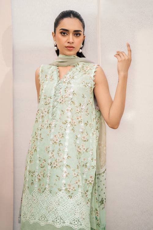 Baroque | Luxury Pret 24 | LAWN UF-609 - Pakistani Designer Dress - by Baroque | Type: Luxury - 100% Original at Saira Sultan