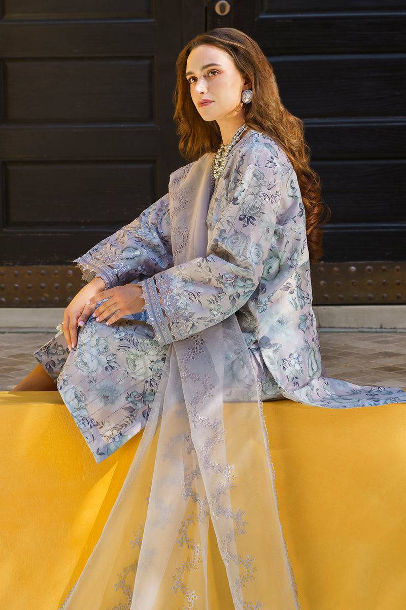 Baroque | Luxury Pret 24 | LAWN UF-580 - Pakistani Designer Dress - by Baroque | Type: Luxury - 100% Original at Saira Sultan