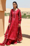 Cross Stitch | Eid Lawn 24 | VERMILLION SCARLET - Pakistani Designer Dress - by Cross Stitch | Type: Luxury - 100% Original at Saira Sultan