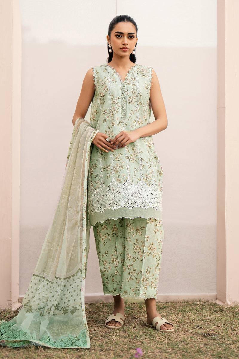 Baroque | Luxury Pret 24 | LAWN UF-609 - Pakistani Designer Dress - by Baroque | Type: Luxury - 100% Original at Saira Sultan