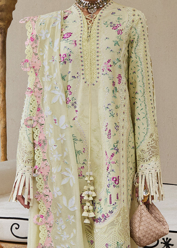 Suffuse | Eid Lawn 25 | FERIDA XS Lime Self Jacquard