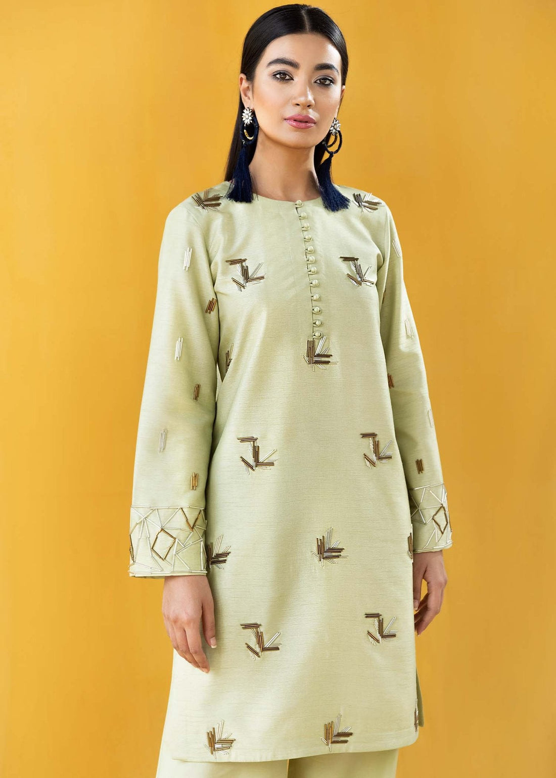 Hana | Vibrant Beyond | Passion-VB-1003 XS Pastel Mint Raw Silk