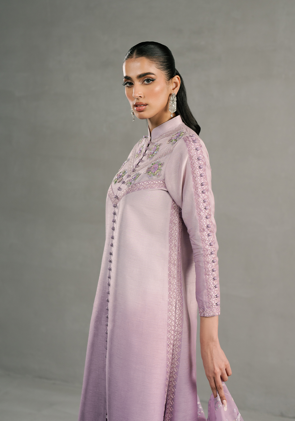 Zarqash | Silk Edit | ZQS 011 ELENA XL Lilac Raw Silk