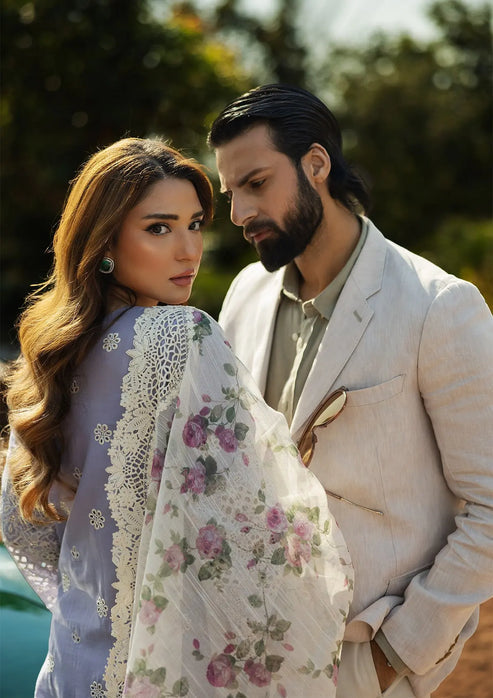 Kahf Premium | Luxury Lawn 25 | KLR-01 Maeve -  Kahf Premium Ladies Clothes -  Saira Sultan