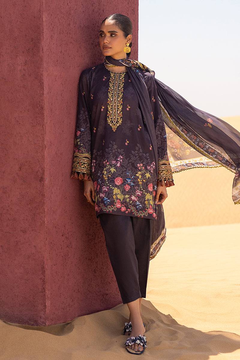 Cross Stitch | Eid Lawn 24 | GRAVEL - Pakistani Designer Dress - by Cross Stitch | Type: Luxury - 100% Original at Saira Sultan