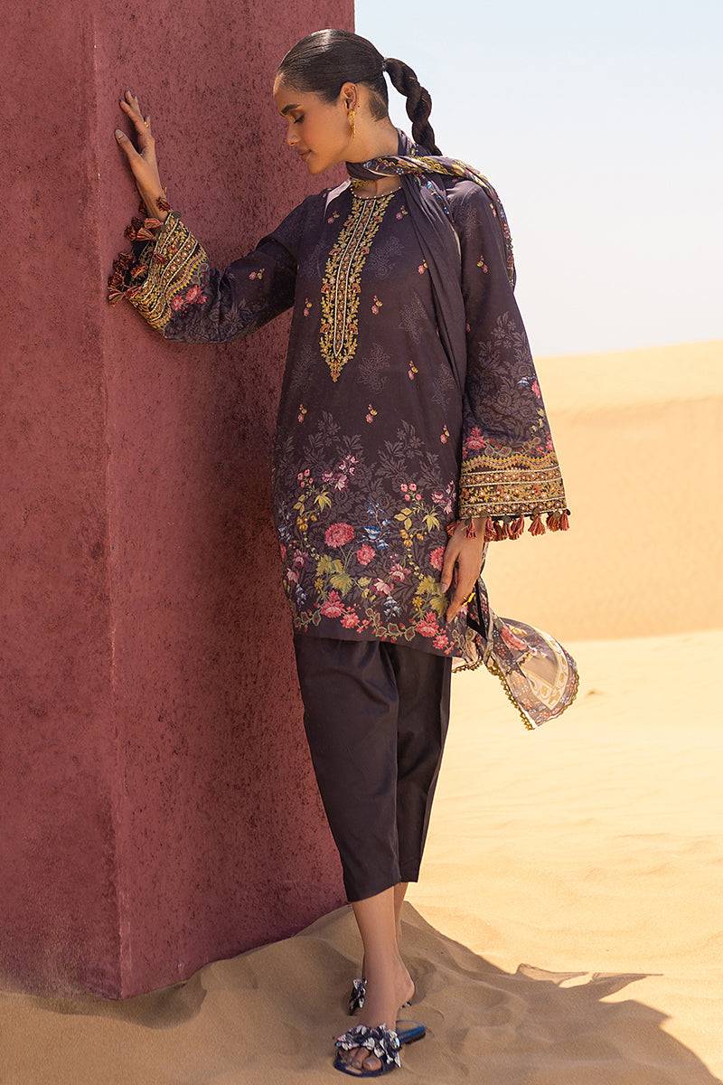 Cross Stitch | Eid Lawn 24 | GRAVEL - Pakistani Designer Dress - by Cross Stitch | Type: Luxury - 100% Original at Saira Sultan