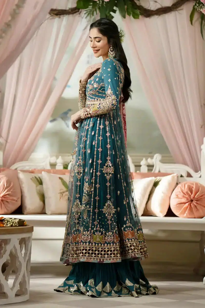 Qalamkar | Dilnaz Wedding Formals | DN-02 SABRINA - Pakistani Designer Dress - by Qalamkar | Type: Bridal - 100% Original at Saira Sultan