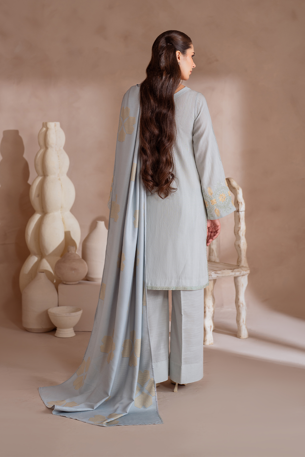 Iznik | Exclusive Winter | UE-369 XS Gray Khaddar