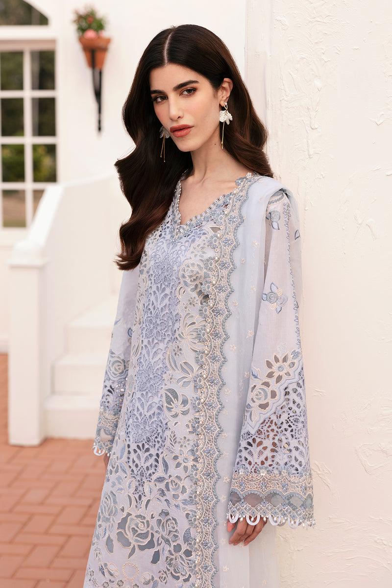 Baroque | Eid Lawn 25 | EL-D02 M Off White Lawn