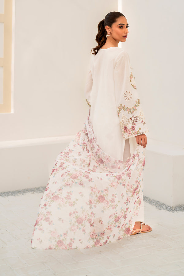 Baroque | Luxury Pret 24 | LAWN UF-665 - Pakistani Designer Dress - by Baroque | Type: Luxury - 100% Original at Saira Sultan