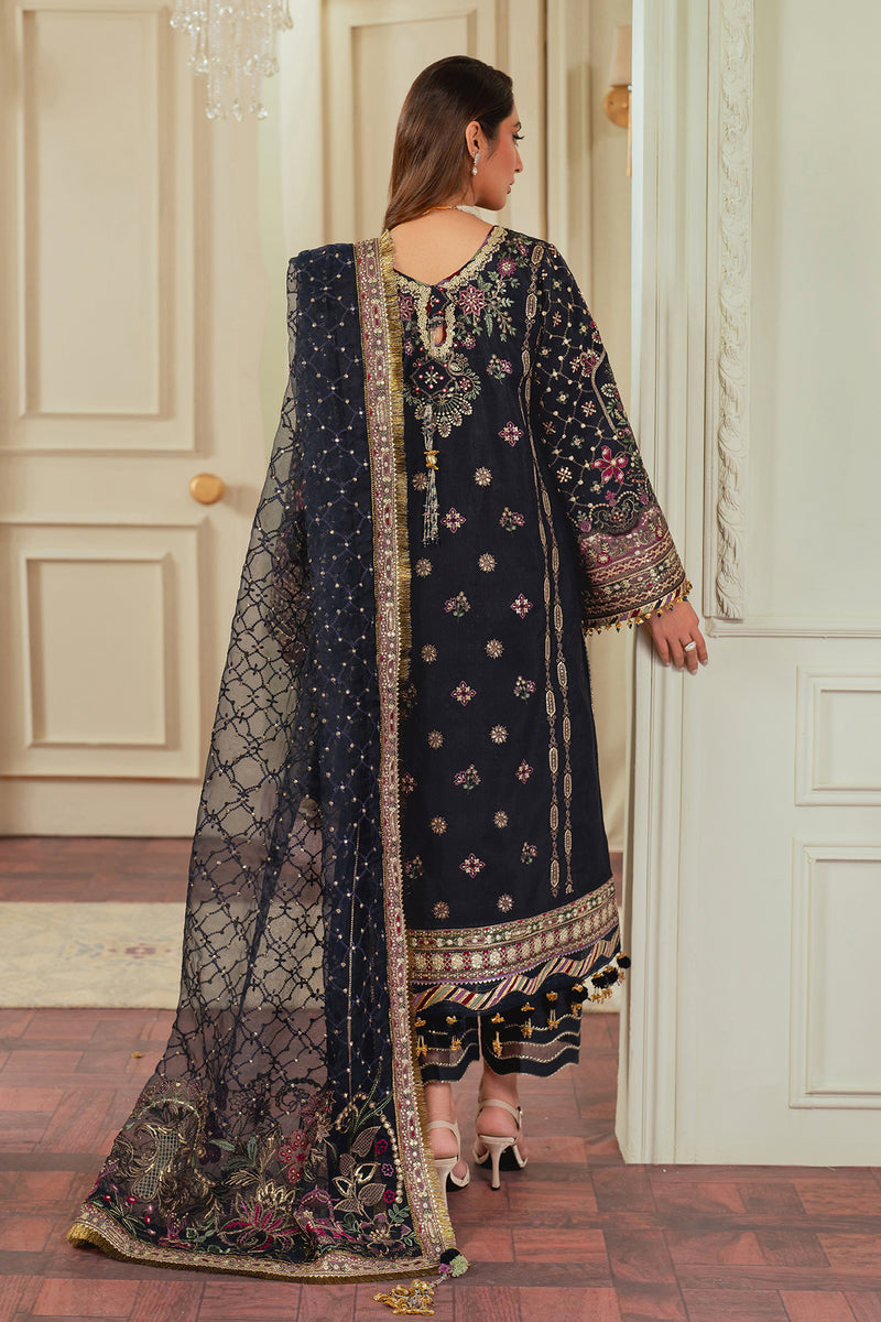 Baroque | Chantelle 24 | SILK CH13-07 S Midnight Blue Long Shirt with Trouser