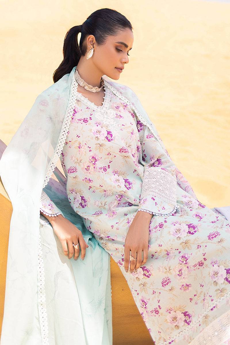 Cross Stitch | Eid Lawn 24 | GREY MIST - Pakistani Designer Dress - by Cross Stitch | Type: Luxury - 100% Original at Saira Sultan
