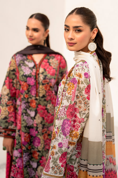 Baroque | Luxury Pret 24 | LAWN UF-666 - Pakistani Designer Dress - by Baroque | Type: Luxury - 100% Original at Saira Sultan