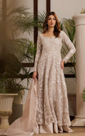 Threads and Motifs | Formal Dresses 25 | Net Embroidered Dress - Pakistani Designer Dress - by Threads and Motifs - Type : Ladies Clothes - 100% Original at Saira Sultan