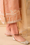 Cross Stitch | Luxe Atelier 24 | CORAL CASCADE - Pakistani Designer Dress - by Cross Stitch | Type: Luxury - 100% Original at Saira Sultan