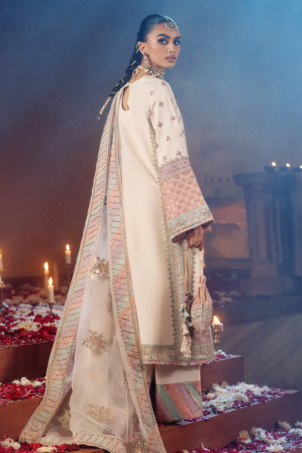 AJR Couture | The Silk Edition 25 | CHANDNI XS Off White Raw Silk