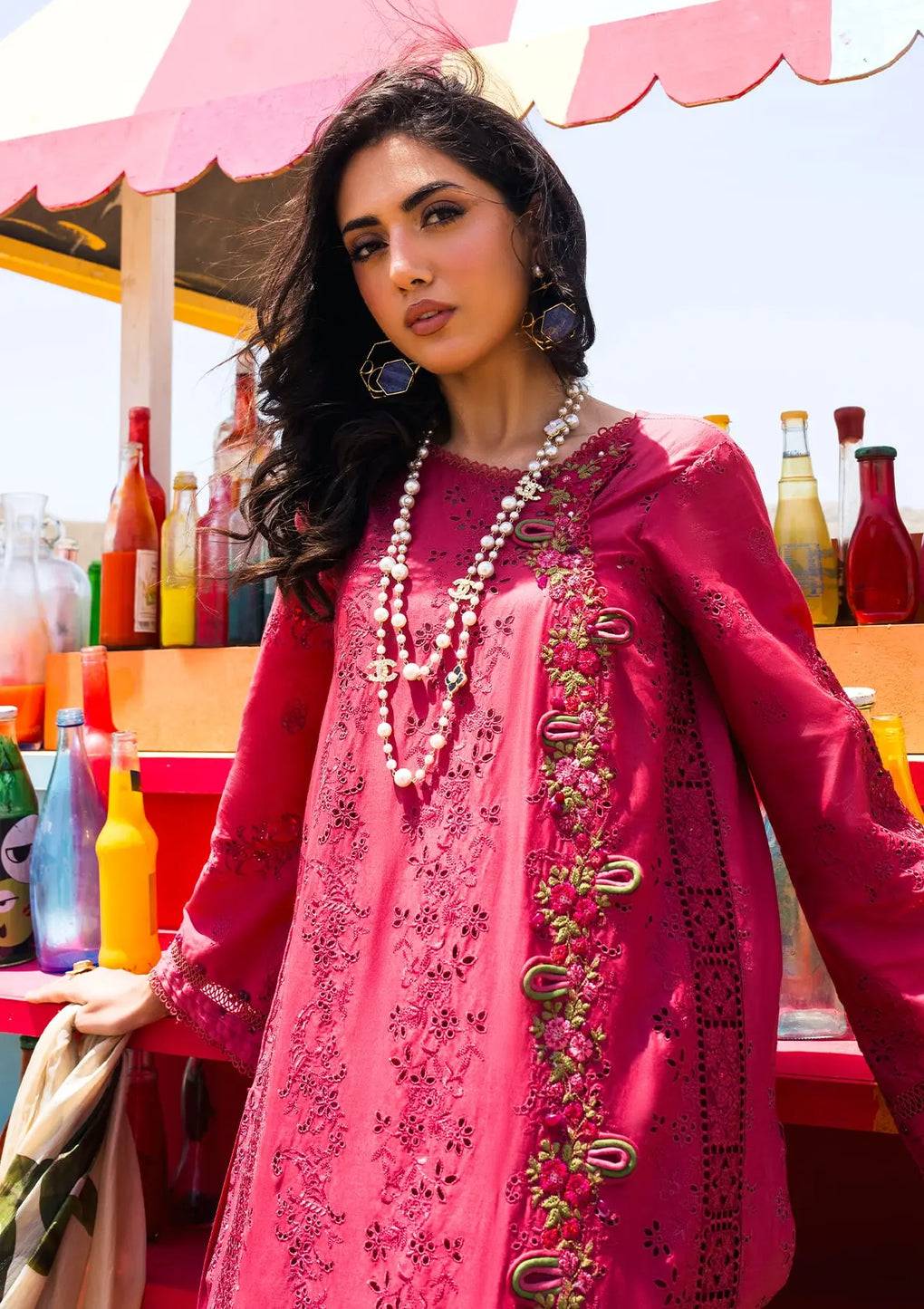 Elaf Premium | Hai Kuch Festive Lawn 24 | EHK-05 Naaz - Pakistani Designer Dress - by Elaf Premium | Type: Luxury - 100% Original at Saira Sultan