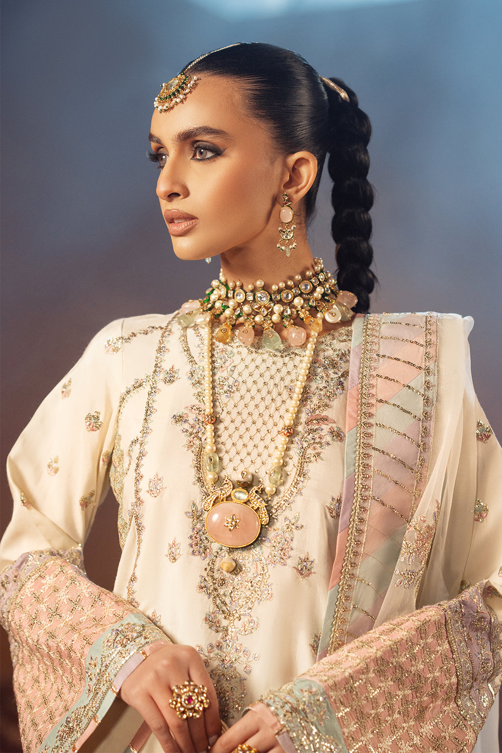 AJR Couture | The Silk Edition 25 | CHANDNI M Off White Raw Silk