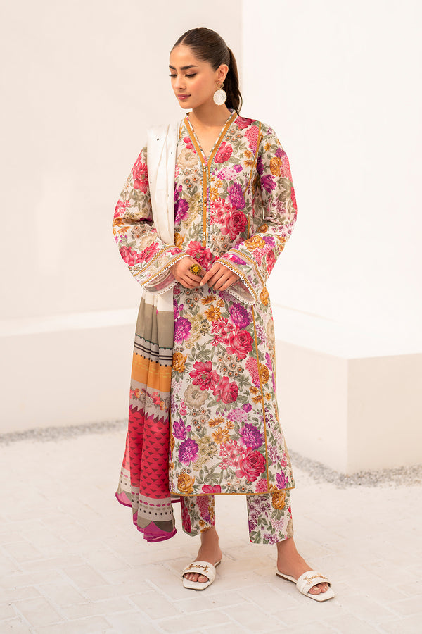 Baroque | Luxury Pret 24 | LAWN UF-667 - Pakistani Designer Dress - by Baroque | Type: Luxury - 100% Original at Saira Sultan