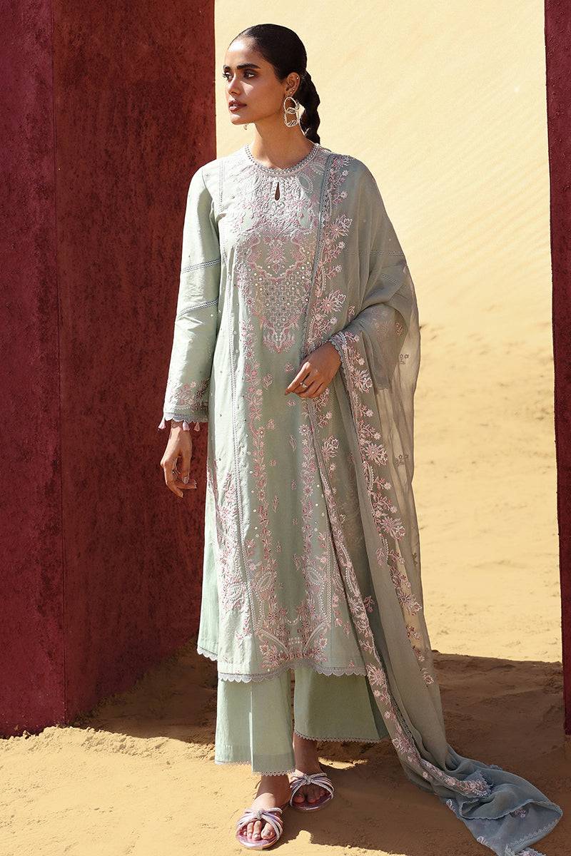 Cross Stitch | Eid Lawn 24 | MYSTIC VERVE - Pakistani Designer Dress - by Cross Stitch | Type: Luxury - 100% Original at Saira Sultan
