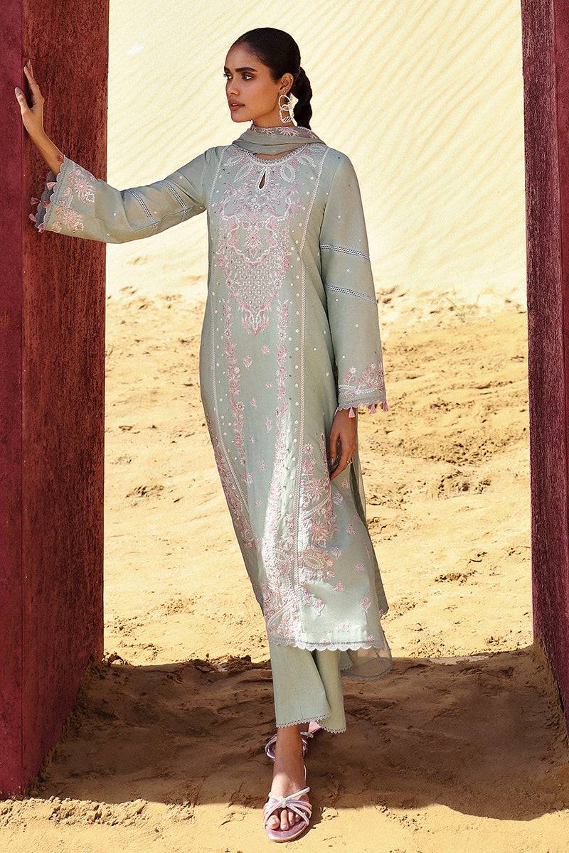 Cross Stitch | Eid Lawn 24 | MYSTIC VERVE - Pakistani Designer Dress - by Cross Stitch | Type: Luxury - 100% Original at Saira Sultan