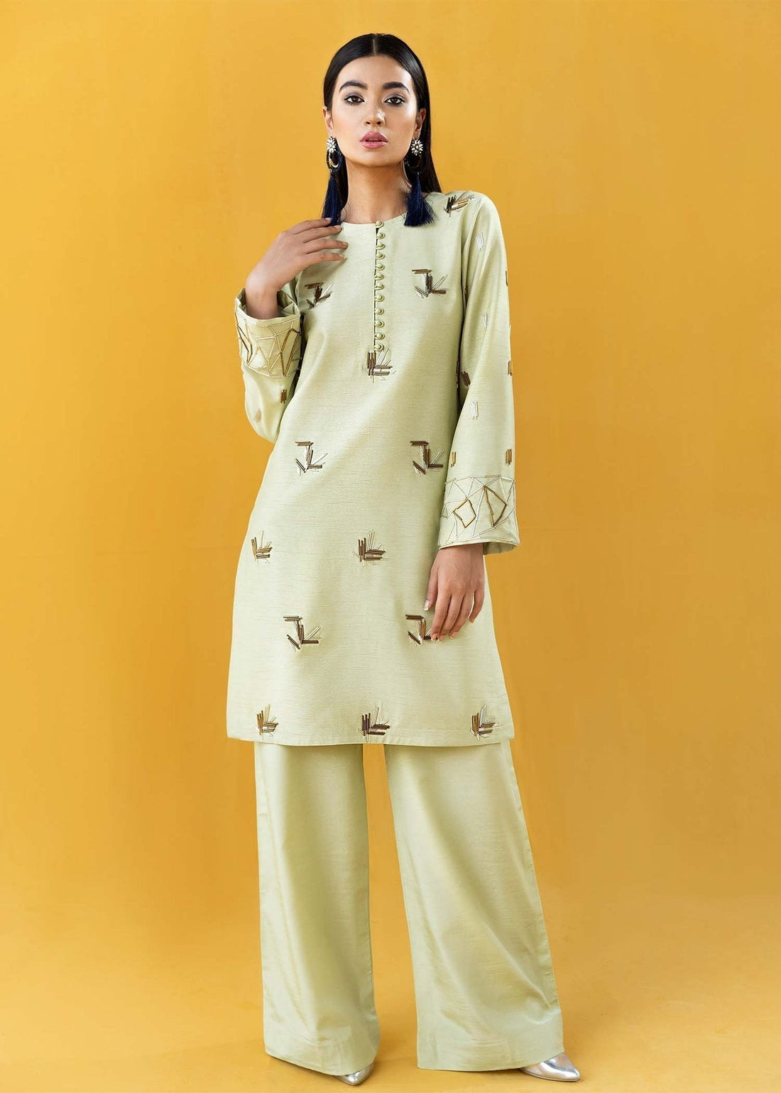 Hana | Vibrant Beyond | Passion-VB-1003 XS Pastel Mint Raw Silk