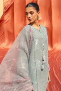 Cross Stitch | Eid Lawn 24 | SILVER SHINE - Pakistani Designer Dress - by Cross Stitch | Type: Luxury - 100% Original at Saira Sultan
