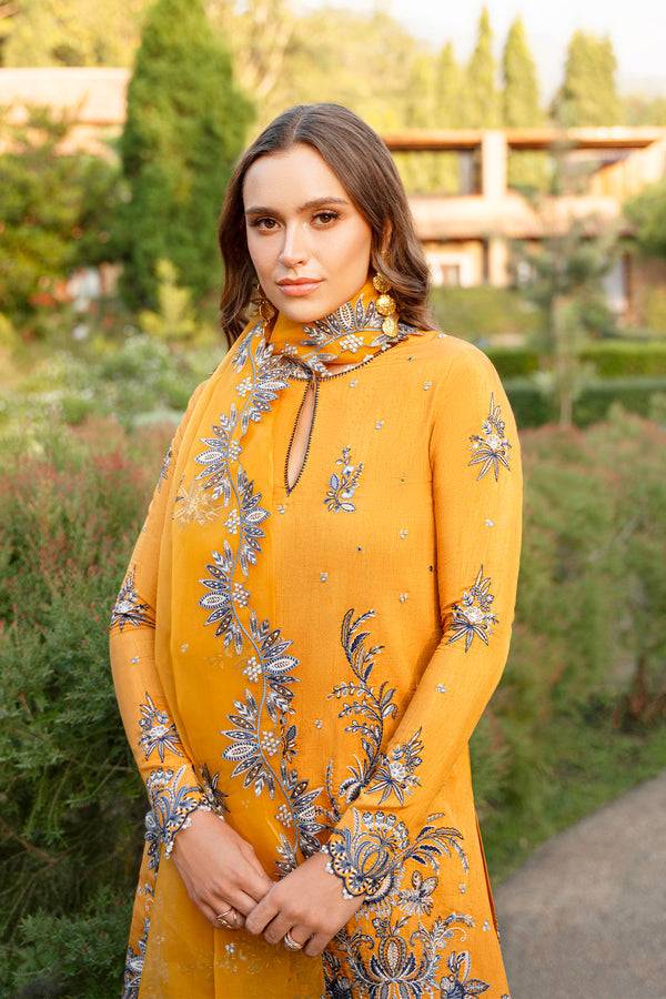 Enzo | Leia Silk Pret | Estella - Pakistani Designer Dress - by Hoorain Designer Wear | Type:  - 100% Original at Saira Sultan