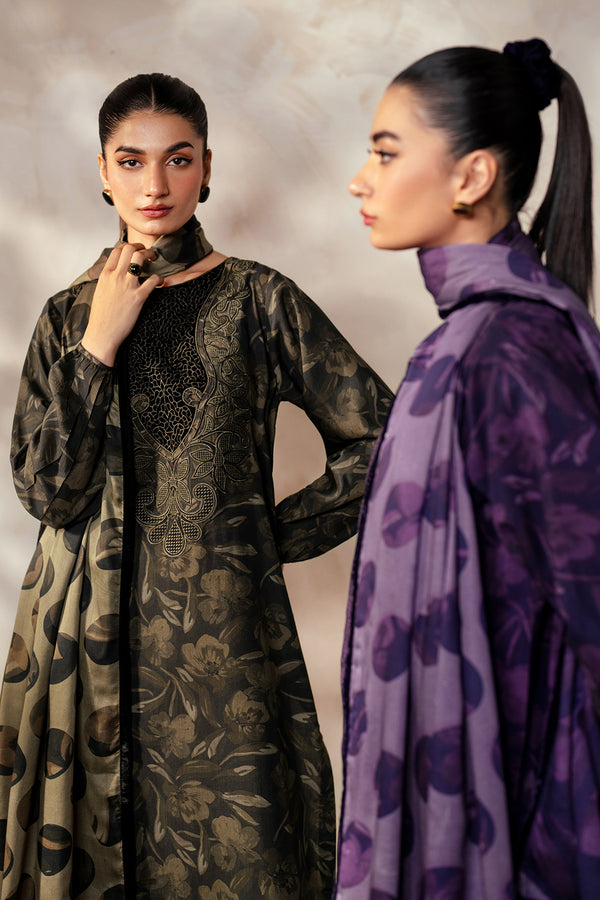 Baroque | Luxury Pret 24 | UF-4030 Custom Size Black Khaddar