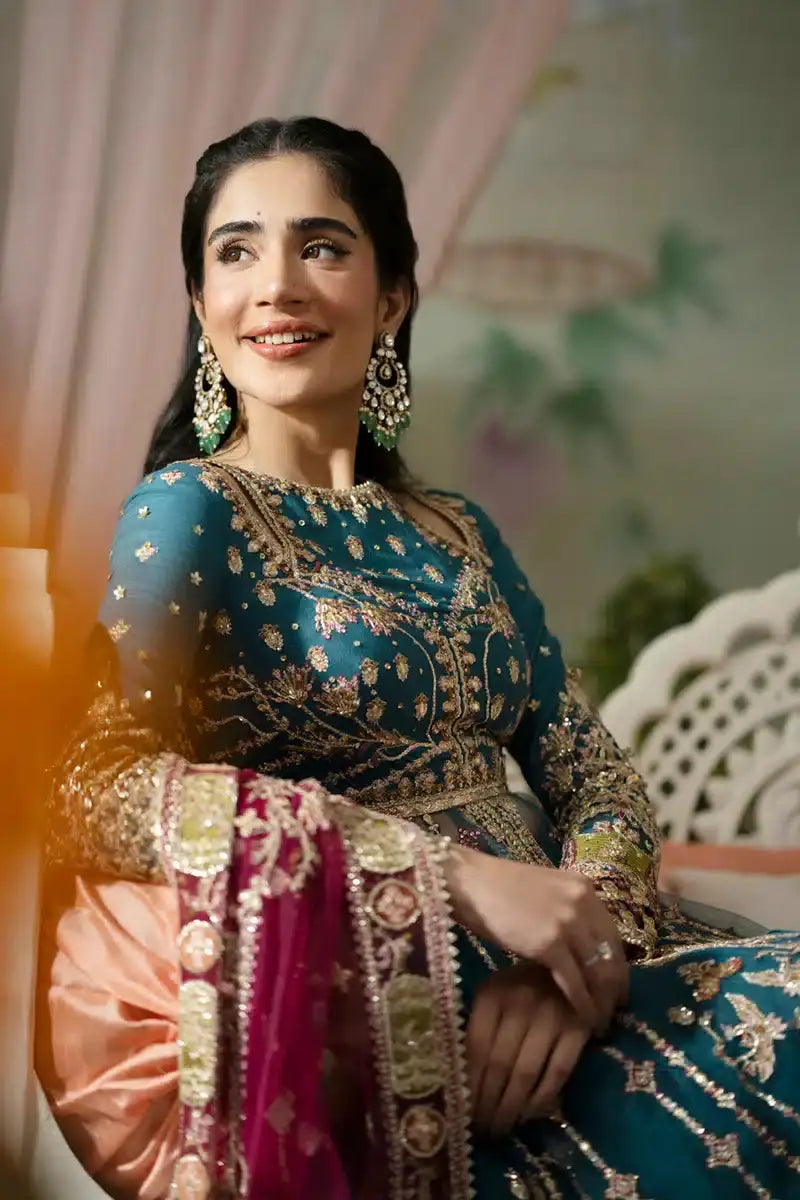 Qalamkar | Dilnaz Wedding Formals | DN-02 SABRINA - Pakistani Designer Dress - by Qalamkar | Type: Bridal - 100% Original at Saira Sultan