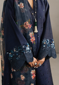 Zarqash | Silk Edit | ZQS 001 AMAYA L Navy Blue Raw Silk