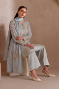 Iznik | Exclusive Winter | UE-369 Custom Size Gray Khaddar