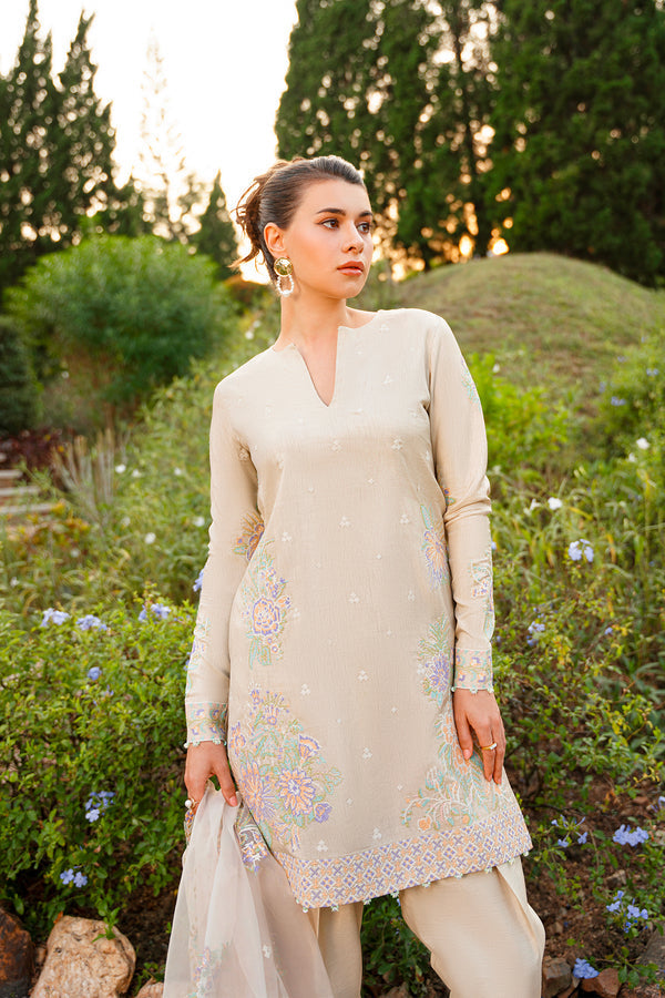 Enzo | Leia Silk Pret | Iris M Ivory Korean Raw Silk