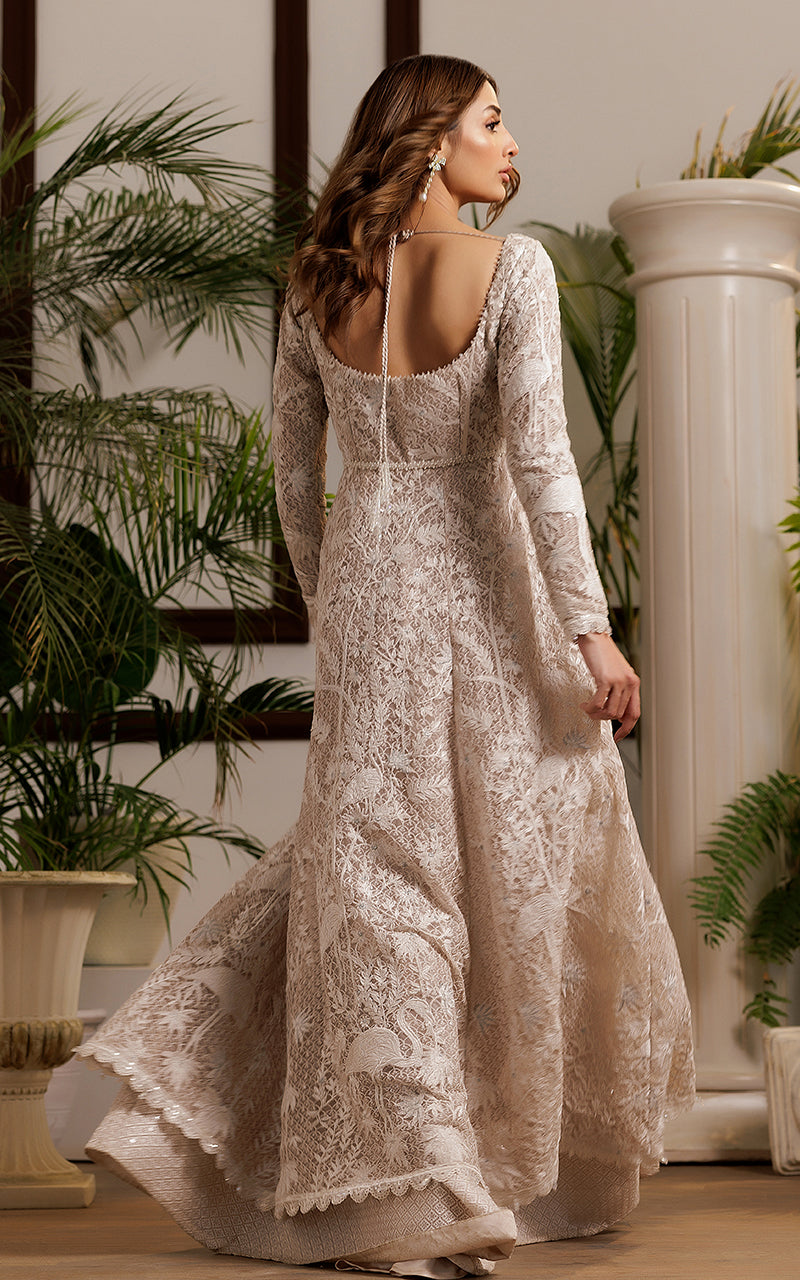 Threads and Motifs | Formal Dresses 25 | Net Embroidered Dress - Pakistani Designer Dress - by Threads and Motifs - Type : Ladies Clothes - 100% Original at Saira Sultan