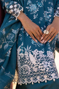 Cross Stitch | Eid Lawn 24 | TEAL SERENITY - Pakistani Designer Dress - by Cross Stitch | Type: Luxury - 100% Original at Saira Sultan