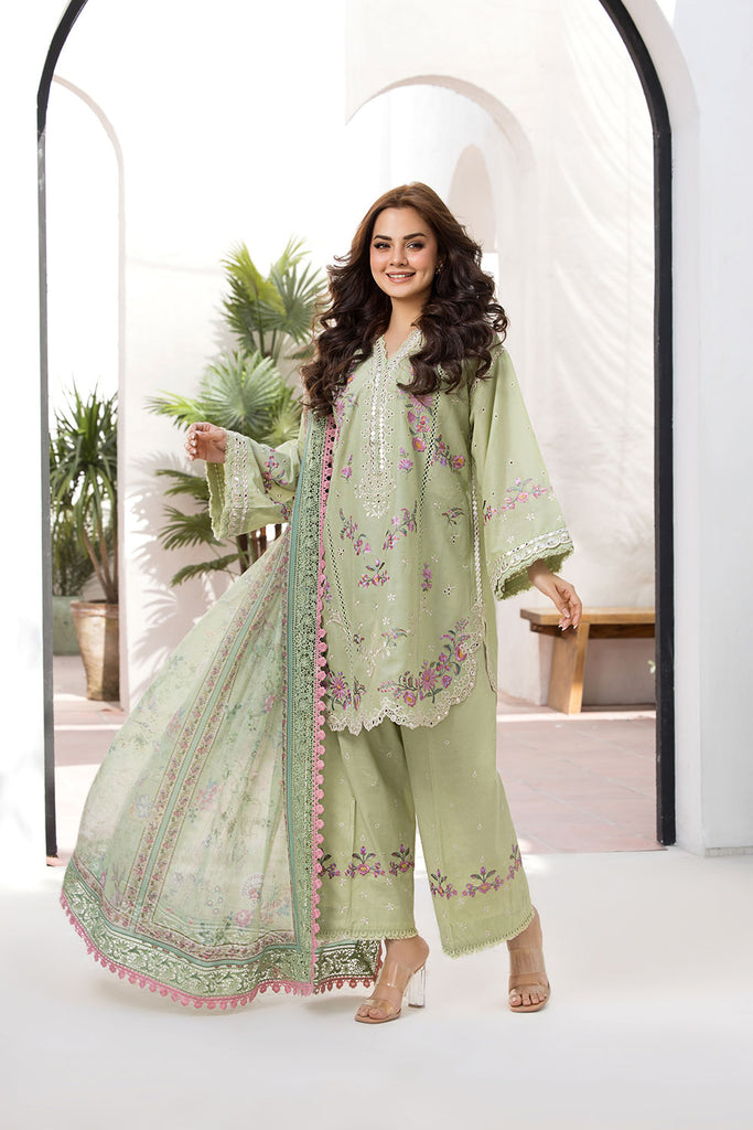 Sobia Nazir | Vital Lawn 25 | 1A L Mint Lawn