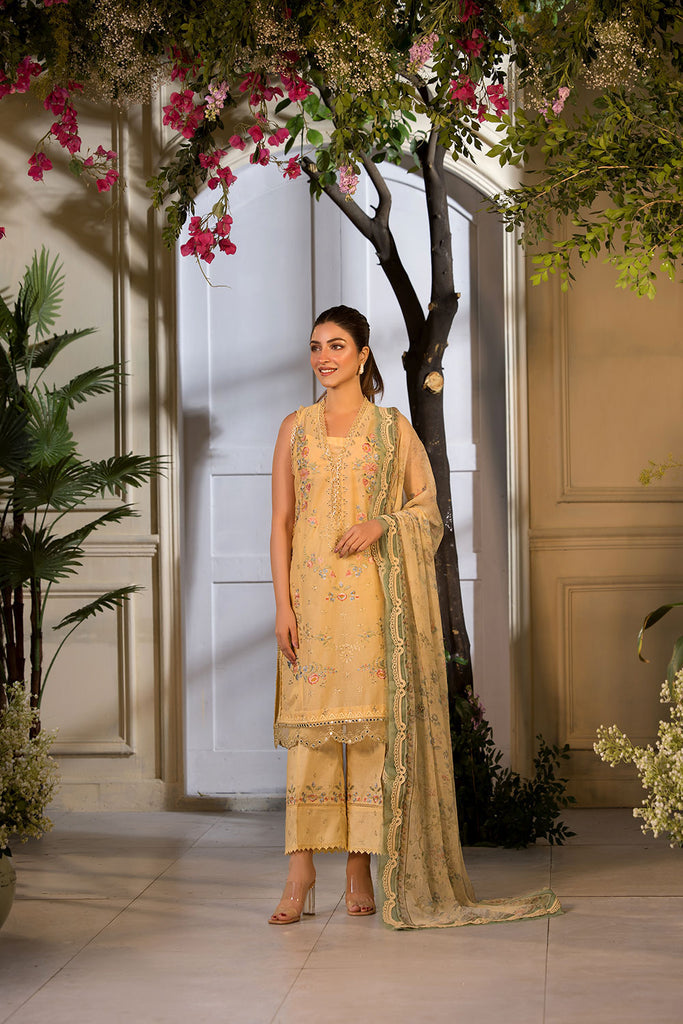 Sobia Nazir | Vital Lawn 25 | 1B S Beige Lawn