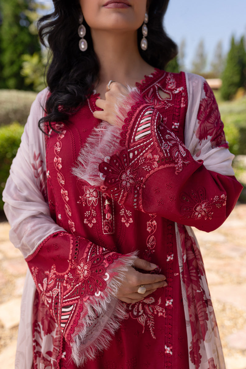 Qalamkar | Q Line Lawn 25 | QM-15 Soha XS Red Lawn