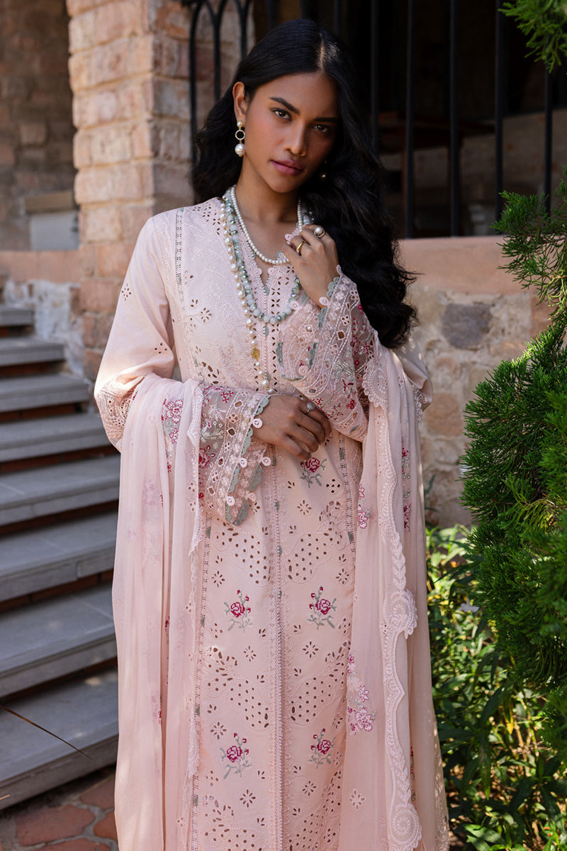 Qalamkar | Q Line Lawn 25 | QM-14 Neha Custom Size Pink Lawn