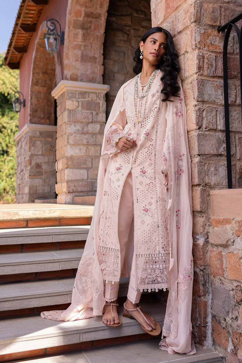 Qalamkar | Q Line Lawn 25 | QM-14 Neha XS Pink Lawn