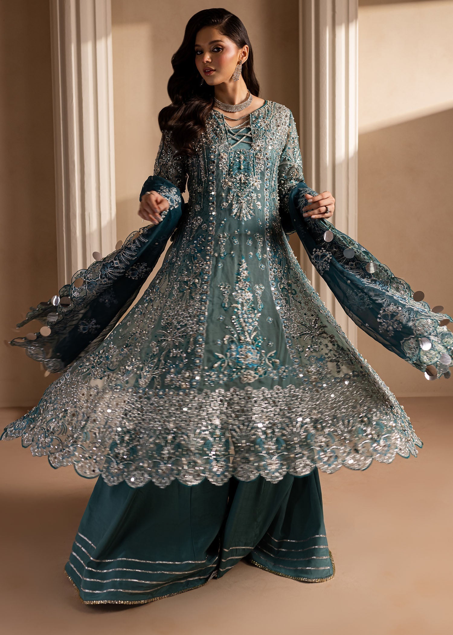 Maria Osama Khan | Lamhay Wedding Festive | Sumbul L Frock