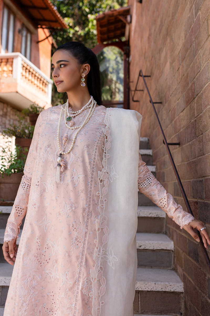 Qalamkar | Q Line Lawn 25 | QM-12 Miso M Pink Lawn