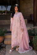 Qalamkar | Q Line Lawn 25 | QM-09 Rosalee XS Pink Lawn