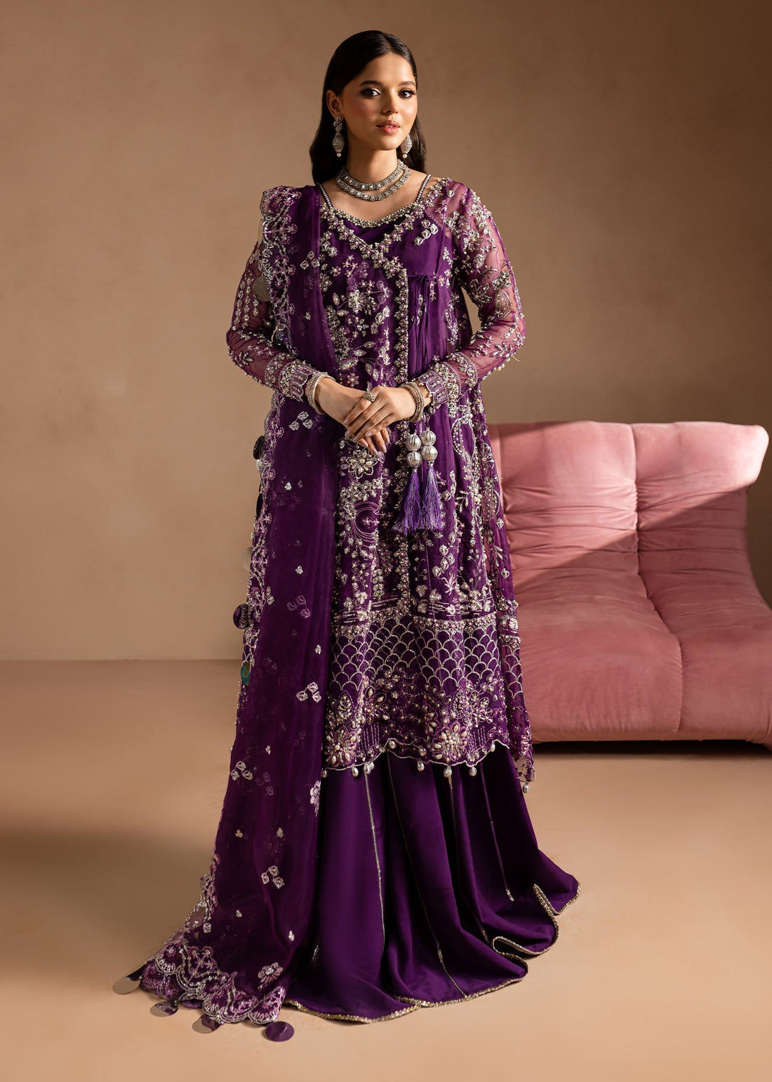Maria Osama Khan | Lamhay Wedding Festive | Sheesham XS Angrakha
