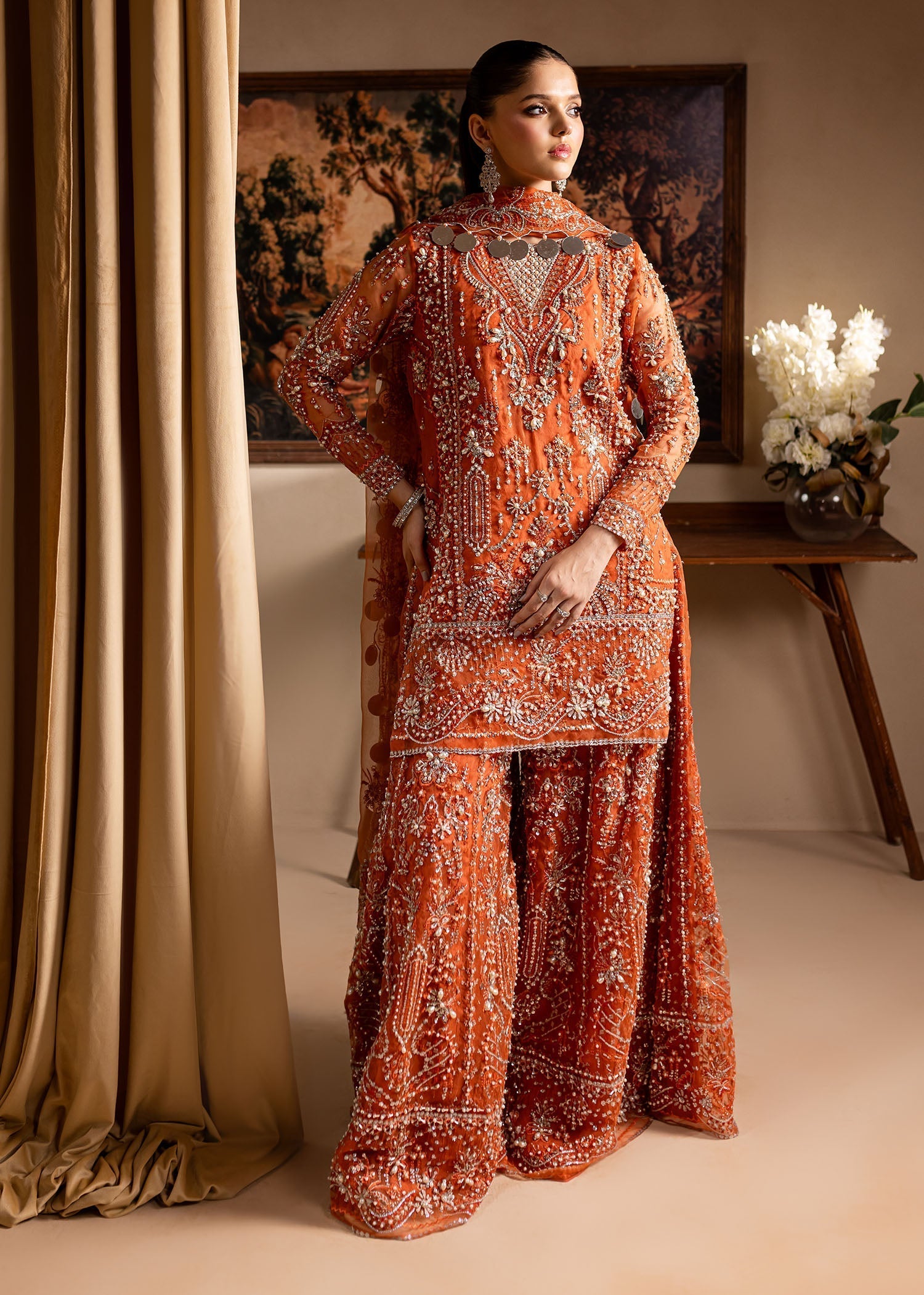 Maria Osama Khan | Lamhay Wedding Festive | Gulnaar XL Short Shirt